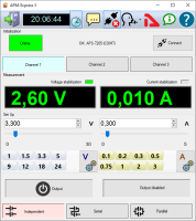 New software for APS-7205 power supply: AKTAKOM Power Manager Express 3